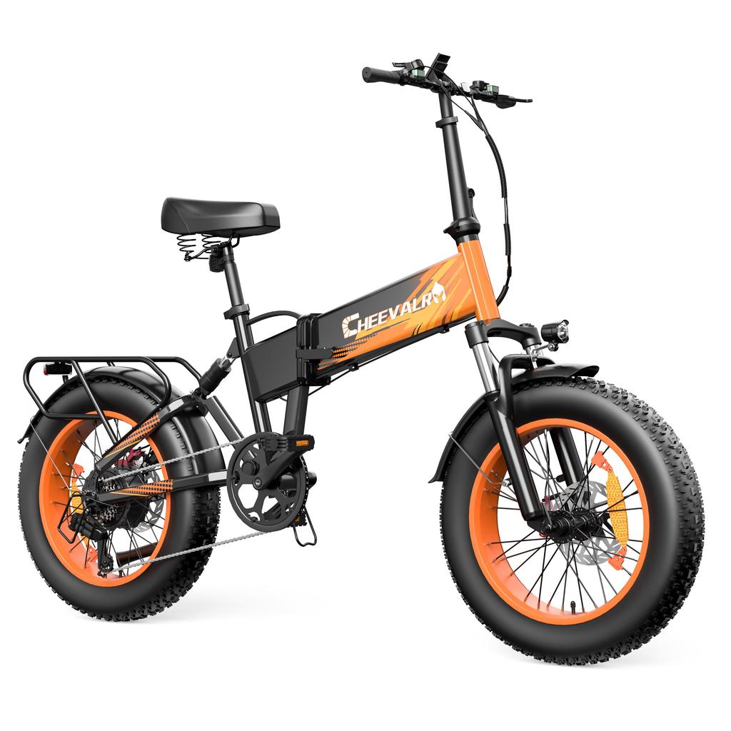 Cheevalry CF1000-1 All-Terrain Electric Bicycle 1000W Motor 48V20Ah Battery 20 Inch Fat Tires 150KG Load Outdoor Riding E-Mountain Bike