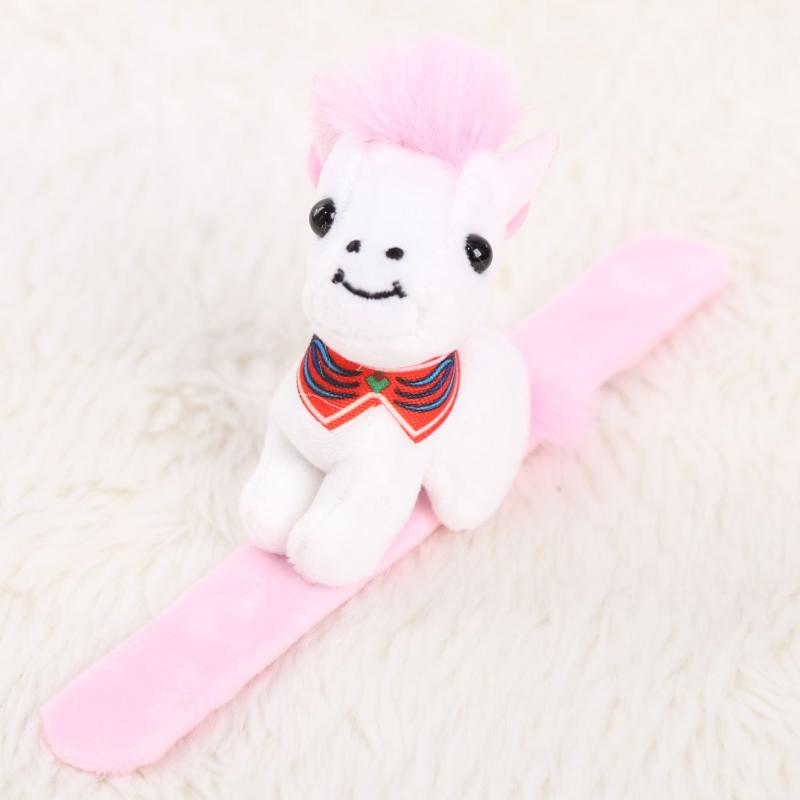 

Animals Little Pony Plush Clap Circle Hand Ring For Women Girls Cartoon Cute Doll Wristband Bracelet Children Gifts A1