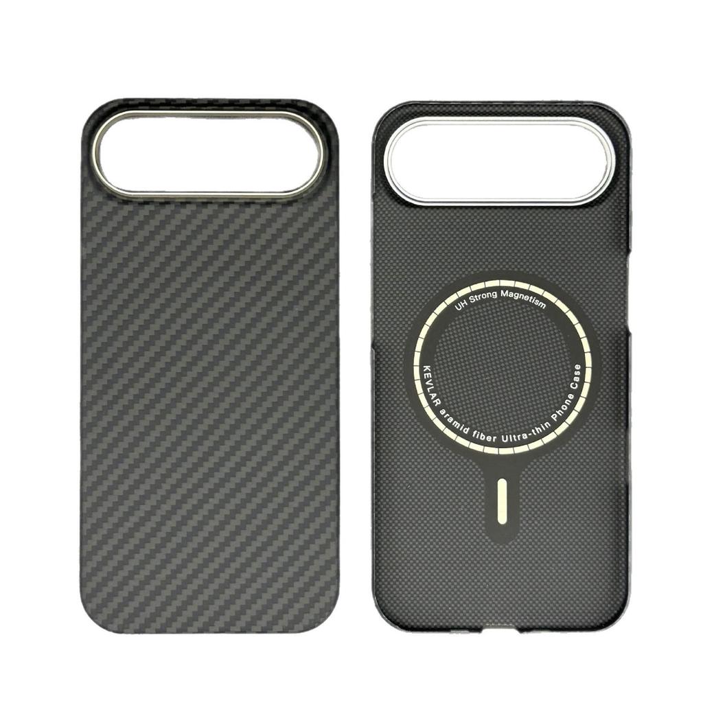 New Arrival: Aramid Fiber Kevlar Magnetic Phone Case for Apple 17 Series - 1500D Protection