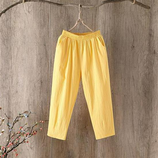 

Women s Plus Size Versatile Linen Harem Pants - Loose, Casual, High Waist, Thin, Base Layer or Outerwear. Large хаки