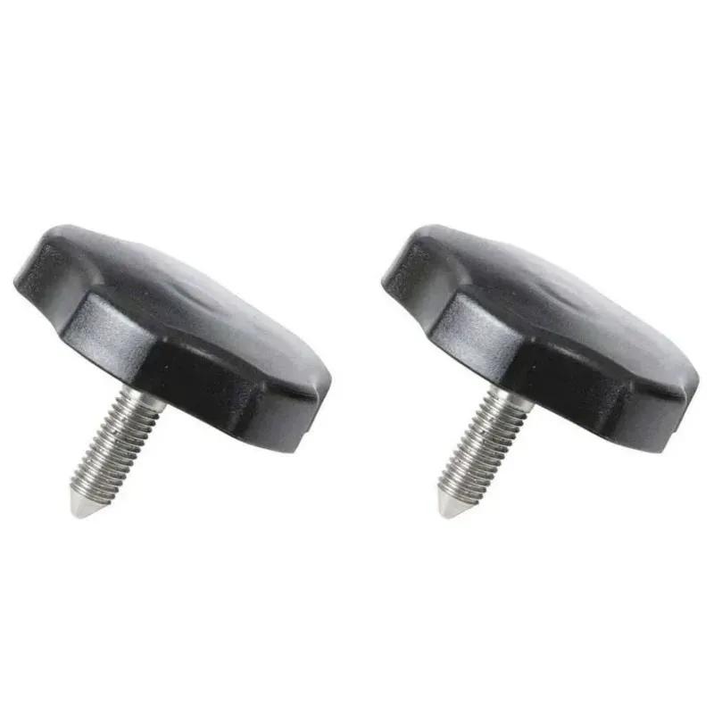 6pcs Soft Top Roof Window Frame Surround Fastener Thumb Screws Nuts Knob P for Jeep Wrangler JK 2007-2018 (2 Short + 4 Long)