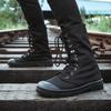 Men Boots Outdoor Fashion Canvas High Top Shoes Men's Casual Shoes Ankle Boot Black High Top Boots Zapatos De Hombre Loafers Men