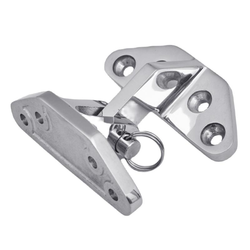 Stainless Steel 316 Marine Hinges 66x71mm with Removable Pin Suitable for Deck Fitting, Boat/Yacht Hardware Installation