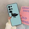Cute Cartoon Duck Case For Samsung Galaxy S25 Ultra S20 S21 S22 S24 S23 Ultra S9 S10 Plus S25 FE Cover Coque