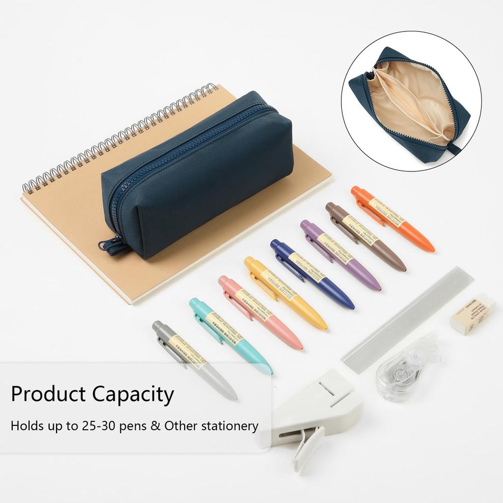 YONBEN Pencil Durable Oxford Fabric Pen Pouch Stylish and Soft Case, Bag, (Royal Blue)