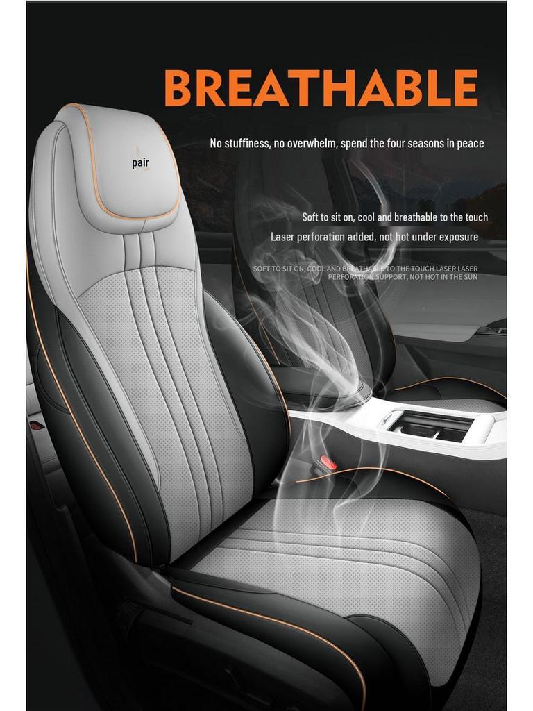 Galaxy L7 All-Season Full-Coverage Leather Seat Covers for 5 Seats