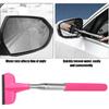 2Pcs Car Window Mini Squeegee, Portable Tiny Car Side Mirror Squeegee Retractable Car Windshield Wiper To 39.5 In Windshield Squeegee For Car Windows