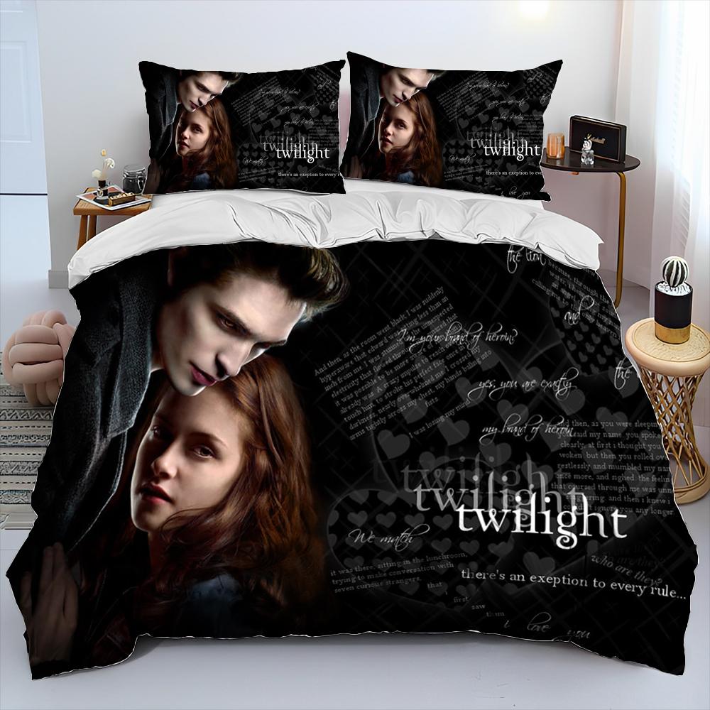 Comforter 3D The Twilight Saga Hd Printed Comforter Bedding Set Bed Set King Queen Size Bedding Set Kid