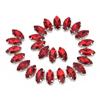 1pcs Crystal Glass Sew On Rhinestone Chain Marquise Shape Crystal Rhinestone Chain  For Accessories