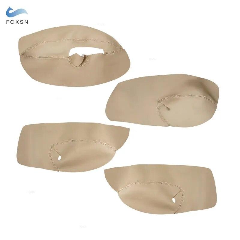 Tylko 4 drzwi miękka skórzana pokrywa podłokietnika na drzwiach do VW Golf 4 MK4 Bora Jetta 1999 - 2005 podłokietnik na drzwiach samochodu Panel skórzany pokrowiec tapicerka