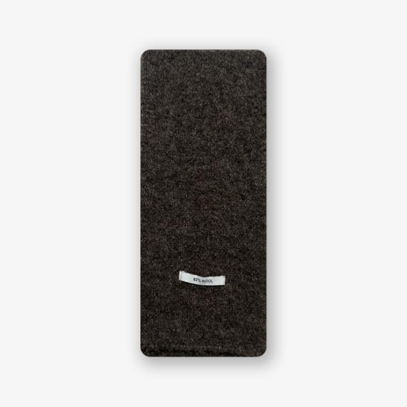 Soft Circle Solid Color Knitted Small Scarf for Women Soft Atmospheric Woolen Scarf