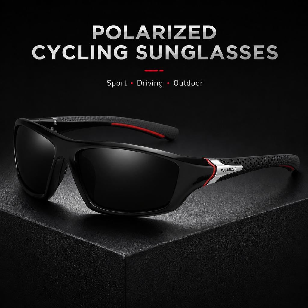 Polarized Sports Sunglasses Men UV400 Anti-Glare Driving Cycling Fishing Goggles Outdoor Windproof Sun Glasses Sport Eyewear