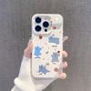 Summer Bear Silver Phone Case for iPhone 17/16/15/14/13/12 Pro Max - 15 Colors, Cross-Border Niche