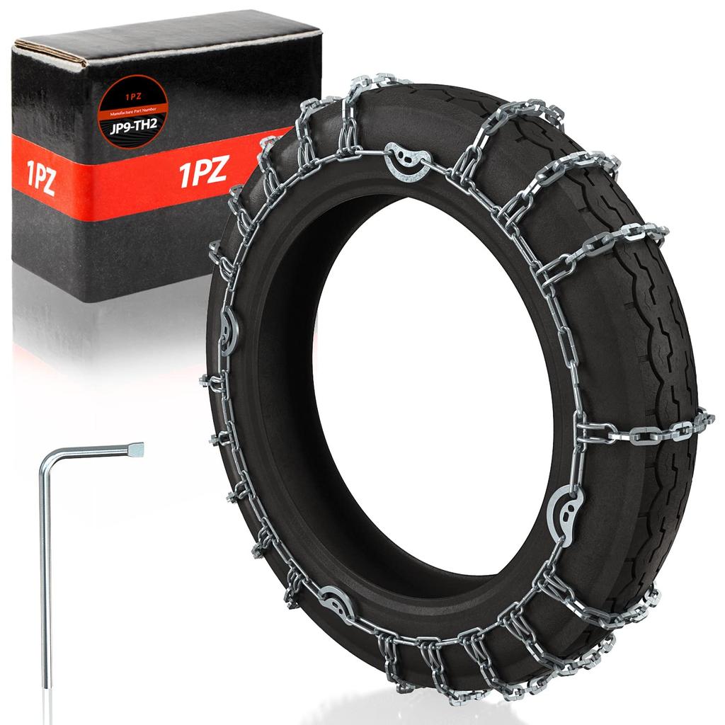 1PZ JP9-TH2 100/90-14 Tire Snow Chain, 19 Tiers, Anti-Slip, For Normal Tires, For Motorcycles, Motorcycles, High Grip, Snowy Roads, Sand