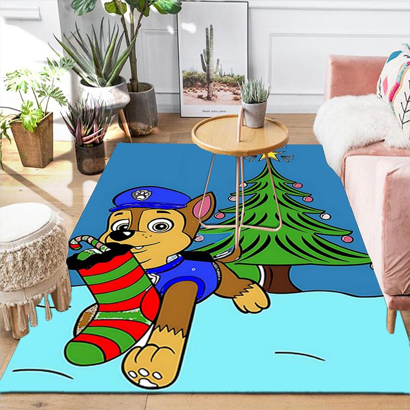 1Pc Christmas Chase Rug Office Carpet Indoor Outdoor Doormat Nonslip Soft And Comfortable Living Room Christmas Halloween Gift D91862