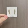 Zircon Feather Ear Stud Shiny Fashion Simulering Diamond Leaves Øredobber Kvinner Luking Party smykker