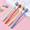4pcs Ballpoint pen Creative Stationery Set Monster Show Teeth Design Ballpoint Pens Cartoon Water Signature Pens Neutral Ink
