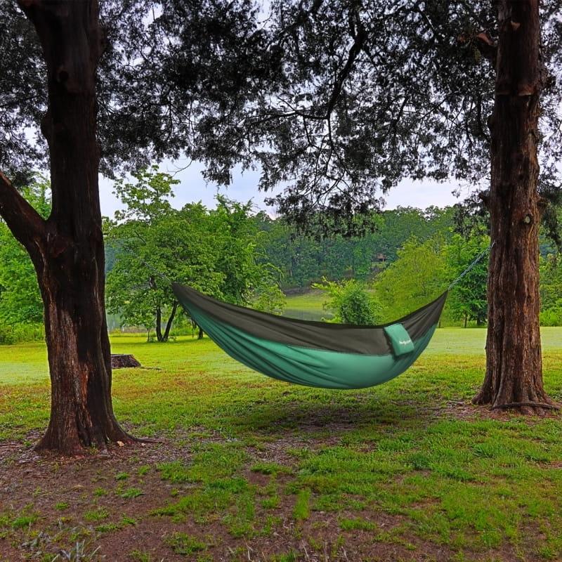 Portable ultralight tourist hammock - set