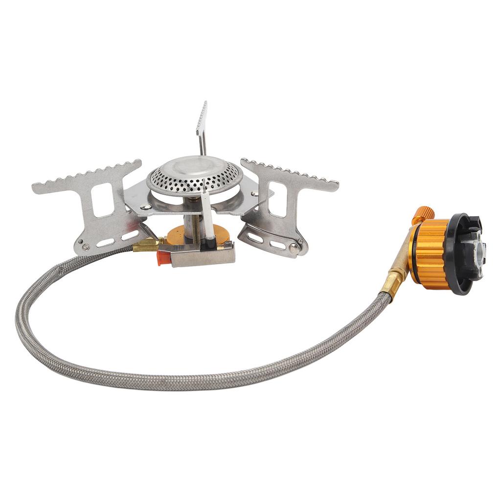 3700W Camping Gas Stove Foldable Stove Burner with Piezoelectric Ignition for Outdoor Backpacking Hi