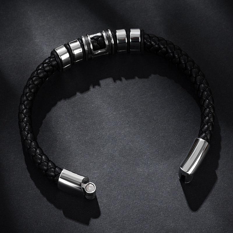 Stylish Unisex Hand-Woven Leather Bracelet