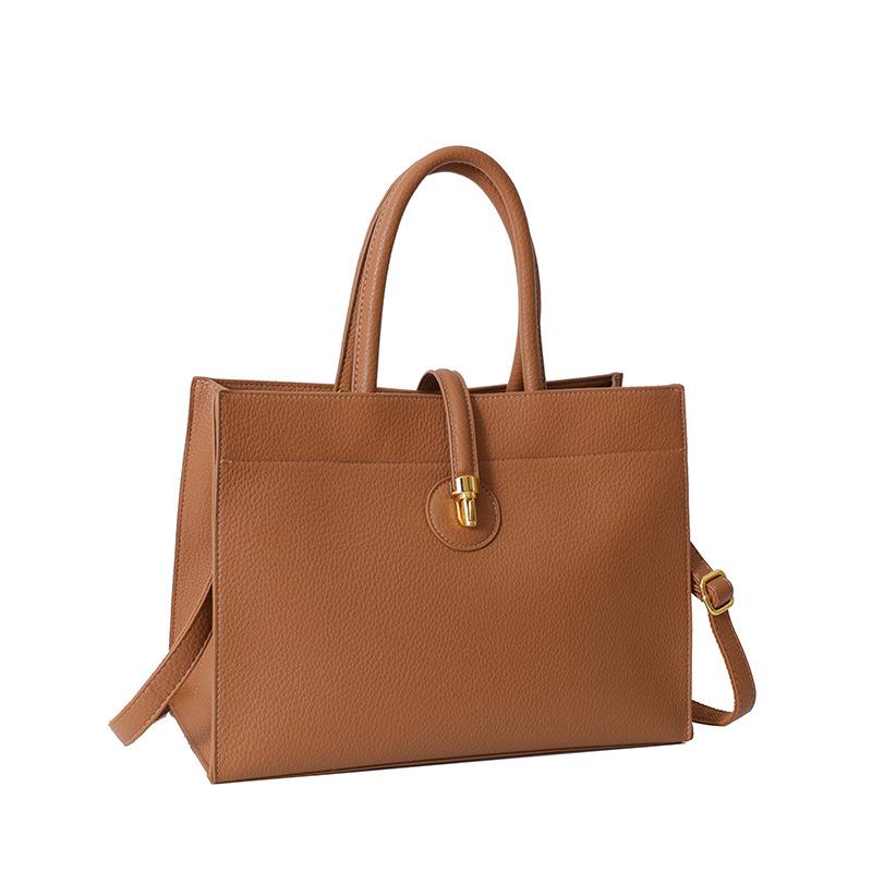 Tote Bag Spring/Summer New Women's Handbag Texture Large Capacity Shoulder Bag Simple Work Commuter Bag Women