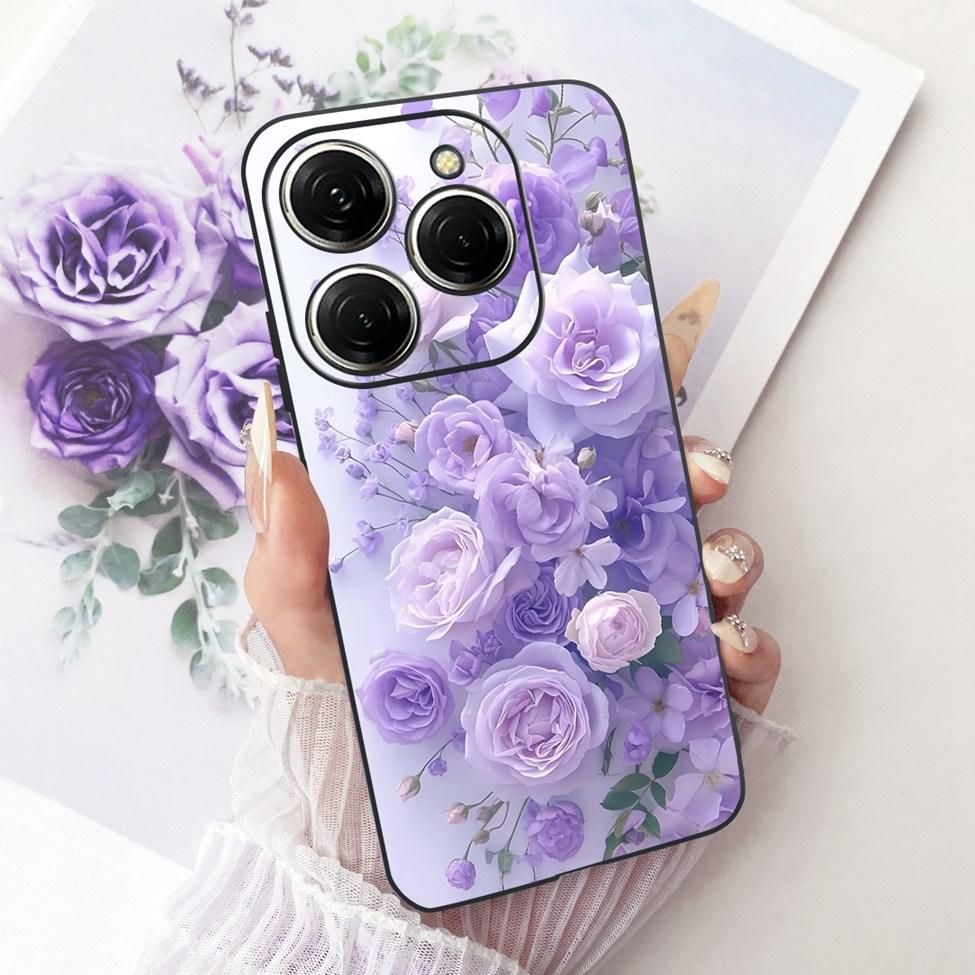 Case For Tecno Spark 20 Pro Cover KJ6 Cute Cat Fashion Butterfly Painted Casing For Techno Spark 20 Pro Bumper