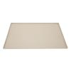 Pet Feeding Mat Puppy Pattern Waterproof Slip Resistance Small Food Grade Silicone Dog Food Mat for Floors Beige