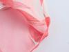 2025 Spring Women's European & American Style Chiffon Layered Sleeve Shirt