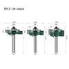 4 Edge T Type Bearings Wood Milling Cutter Industrial Grade Rabbeting Bit Woodworking Tool Router Bits for Wood  6mm 1/4 Inch Shank