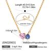 Youthway Y2K Patchwork Chain Design Stainless Steel Necklace Paperclip + Glossy Pentagram Cross with Zirconia Pendant Necklace