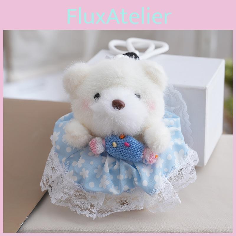 Small Candy Dress Bear Plush Doll Pendant For Girls Gifts And Bag Decorations