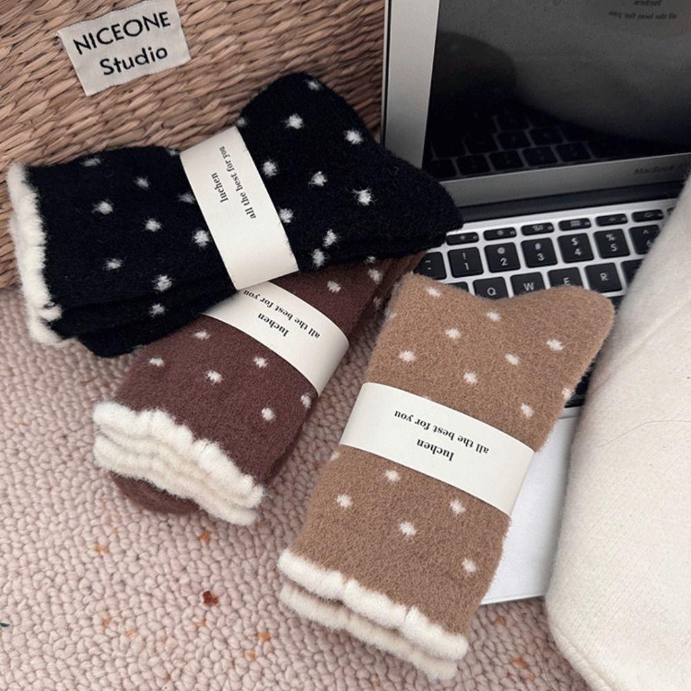 Plush Thermal Sleep Sock Thicken Snow Boot Socks New Women Socks  Autumn Winter