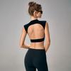 Mitaogirl Kendall Sexy Beauty Back Yoga Clothes Summer Sleeveless Top Women's Sports T-shirt Short Sleeve Quick-Drying Workout Clothes