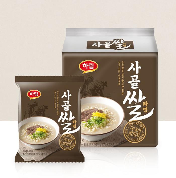 Harim Beef Bone Rice Ramen 116g X 4 Packs