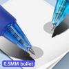 0.5mm High-Capacity Erasable Gel Pen Set Translucent Rod Blue Black Magic Ink Washable School Office Stationery Supplies