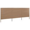 3-teiliges Windschutznetz 400 x 160 cm Taupe