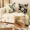 Vintage Floral Cushion Cover Soft Plush DoubleSided Printed Sofa Pillow Cushion Cover  Cozy AllSeason Durable Decor Gift