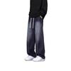 Spring and autumn popular wide-leg jeans men's new narrow version straight wide-leg teen scimitar pants tide