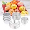10pcs Puto Cake Mold Aluminum Alloy Egg Tart Cup Cupcake Kitchen Baking Mold Mini Round Baking Oven Pan Pastry Dessert Mould