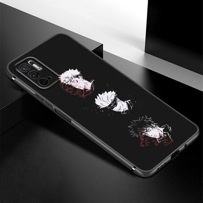 Husa de telefon Anime Jujutsu Kaisen pentru Xiaomi Redmi Note 7 8 9 10 Lite 11 11E 11T 12 Pro 11S 4G 10T 5G 8T 9S 10S Husa neagra TPU