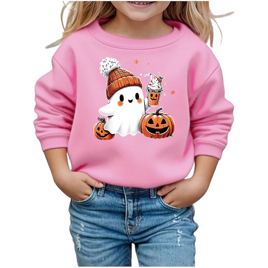 Boys Girls Child Fashion Daily Versatile Casual Crewneck Sweatshirts Daily Long Sleeve Patchwork Top Sweatshirts
