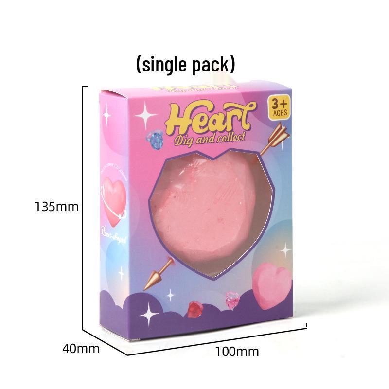 

Набор для раскопок драгоценных камней в форме сердца: Детская археологическая сокровищница вслепую