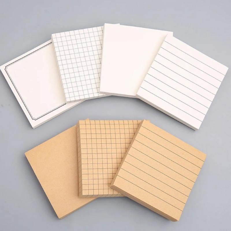 80Sheets Simple Sticky Stationery Notepad Office Bookmark Sticky Notes Posted Design Stickers In Notebook Creative Memo Pad