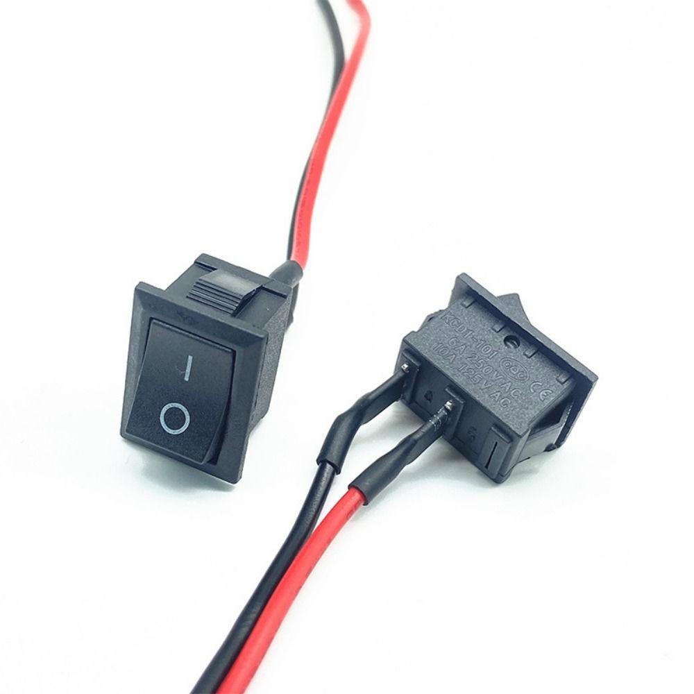 10Pcs 2/3 Pin Controller Power Switch ON/OFF Toggle Switch with Wire SPST Switch Boat Marine