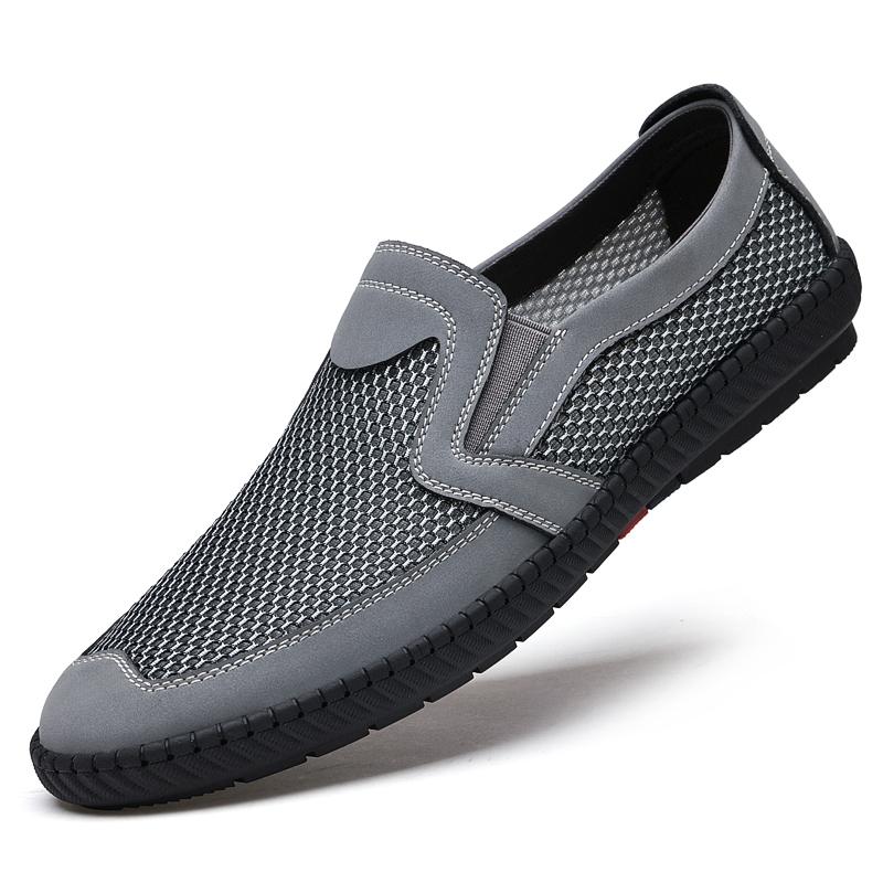 

Модная кожаная обувь Повседневная деловая обувь для мужчин Платье Tenis De Hombre Мокасины Мокасины Tenis Caballero Дизайнерская 44 серый