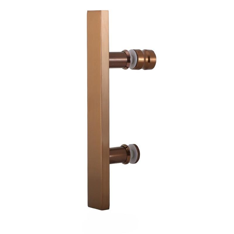 304 stainless steel glass door handle square tube black shower room handle bathroom small handle