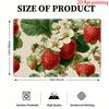 Strawberry Floral Print Heat Resistant Washable Table Placemats Kitchen Dining Decor 4 Piece Set