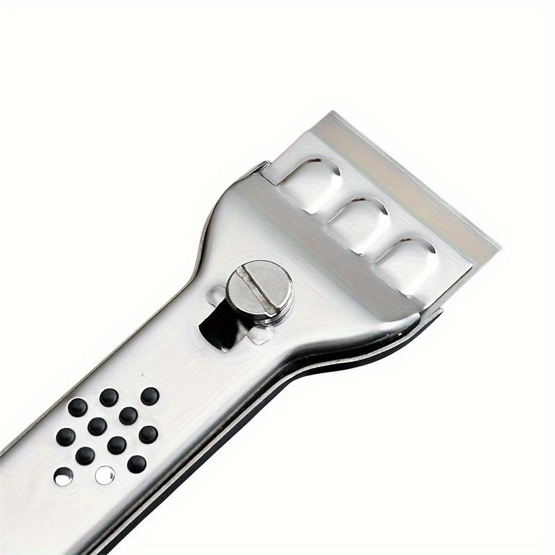 Set de răzuitoare pentru curățarea multi-suprafețe - Oțel inoxidabil, ideal pentru plite ceramice și multe altele - Îndepărtează fără efort uleiul, murdăria și vopseaua