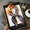 Retro Cashew Pattern Silk Square Scarf (70x70) - Versatile Long Ribbon for Neck