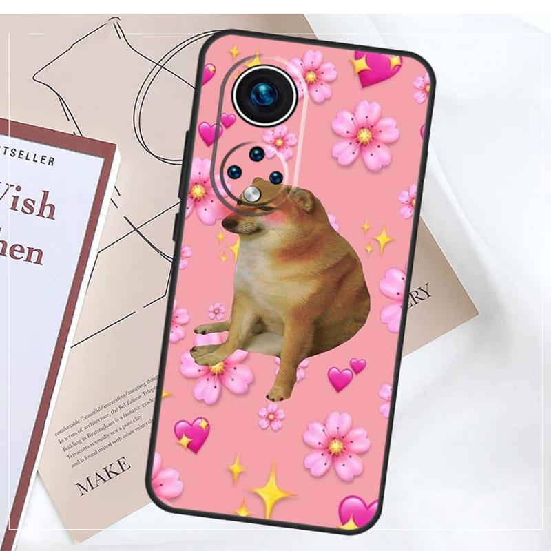Funny Cheems Doge Case For Honor Magic 8 7 5 6 Pro X9a X9b X9c X9d X8b X8c Win RT 50 70 90 200 400 Pro Cover